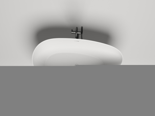 Ванна из искусственного камня Salini PAOLA 101612SMF 175х80 отдельностоящая асимметричная - фото 3